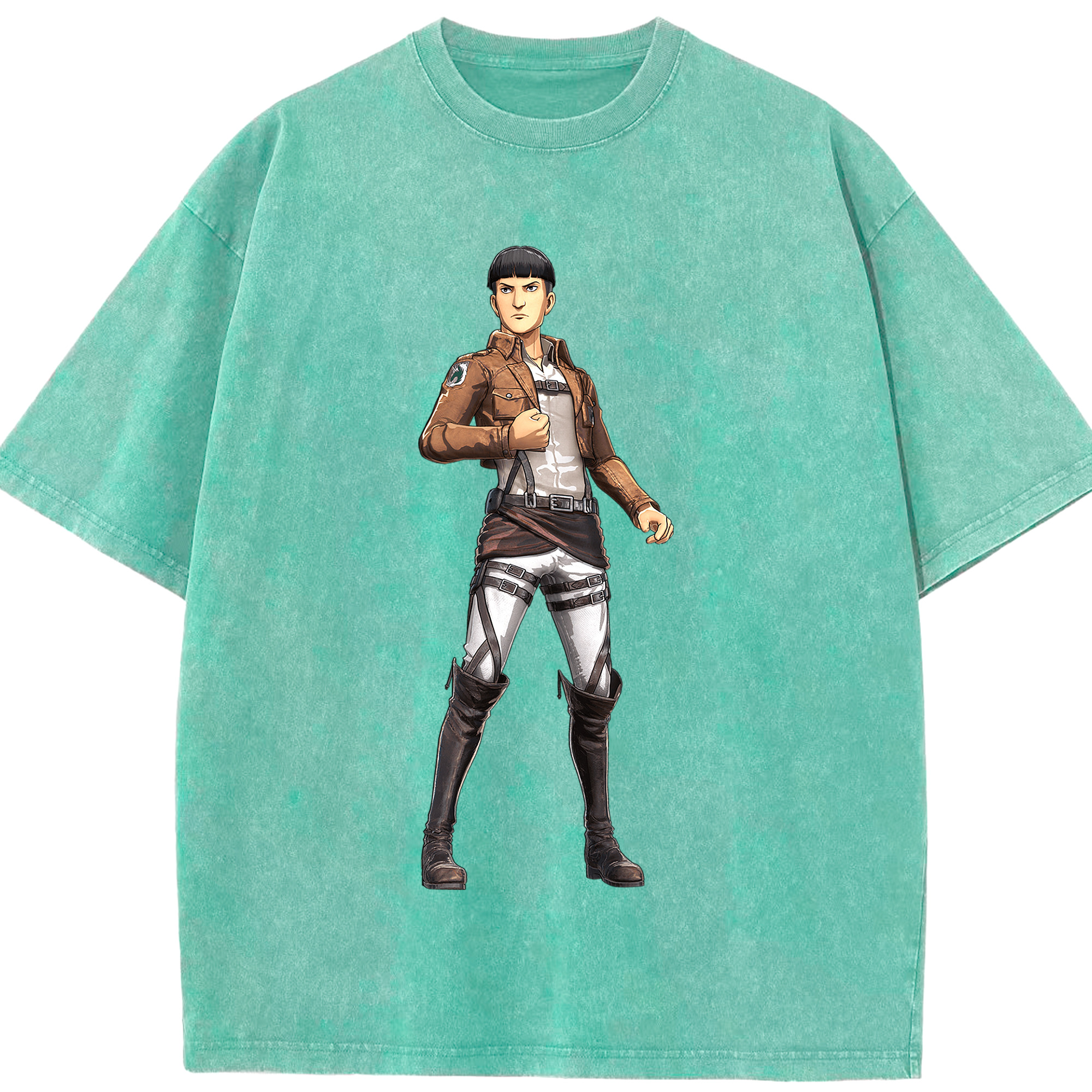 （画像用） 進撃の巨人 Attack on Titan 綿100% ヴィンテージ風 半袖Tシャツ（フロントプリント）